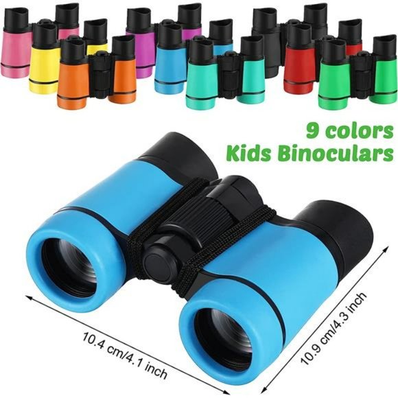 9 Pack Shockproof Mini Compact Binoculars for Kids 3-12 Years, 9 Colors - Picture 4 of 7
